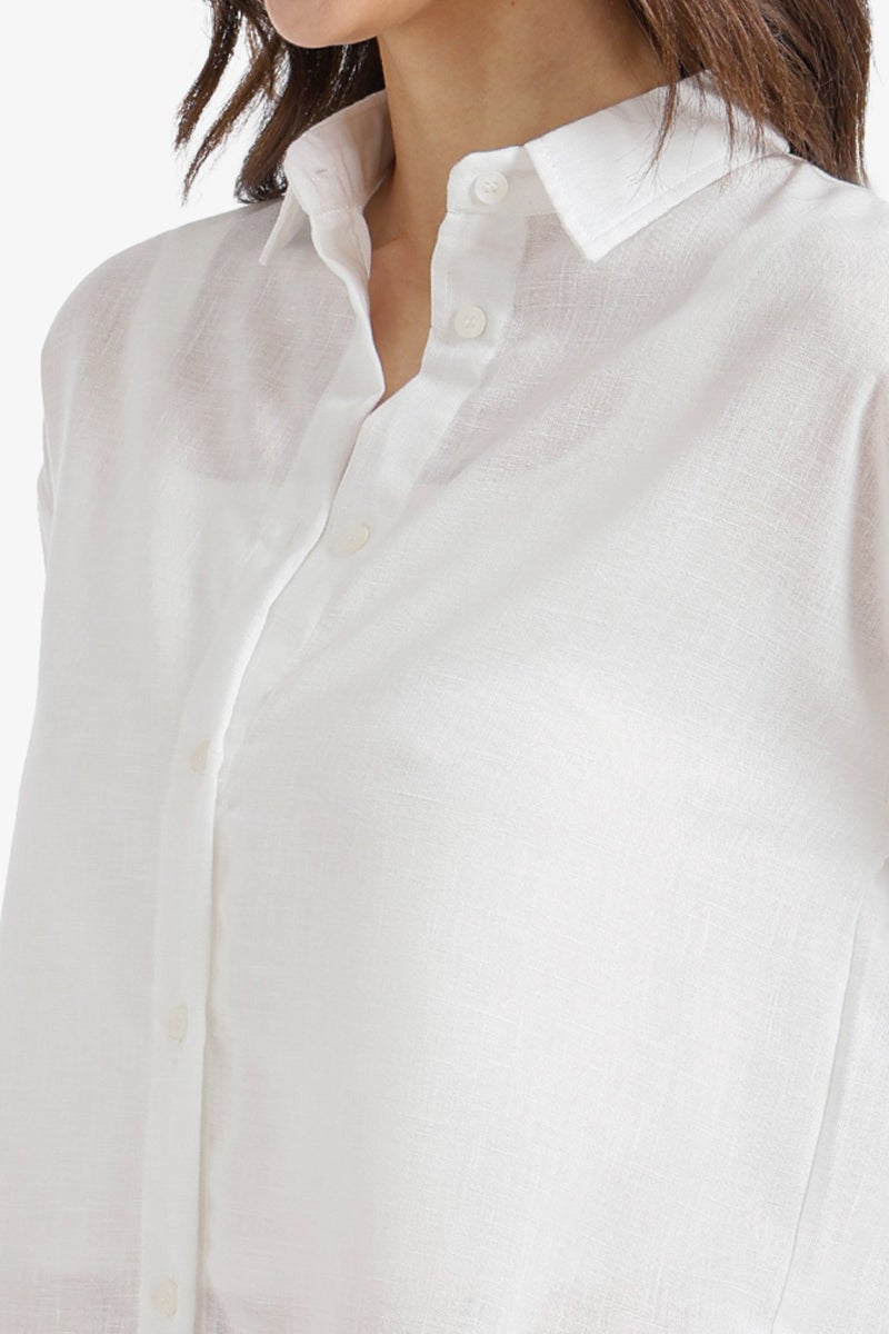 Clue Dropped-Shoulder Relaxed Shirt - Image 4